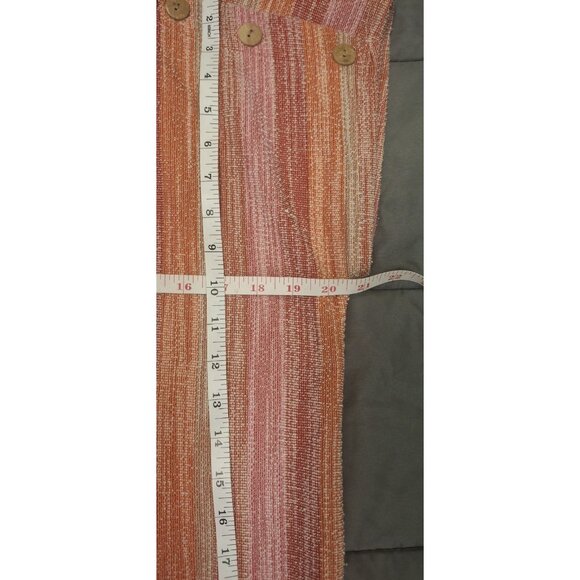 W5 Shirt Womens Large Pink Multicolored Vertical Stripes Casual Dressy - Picture 6 of 9